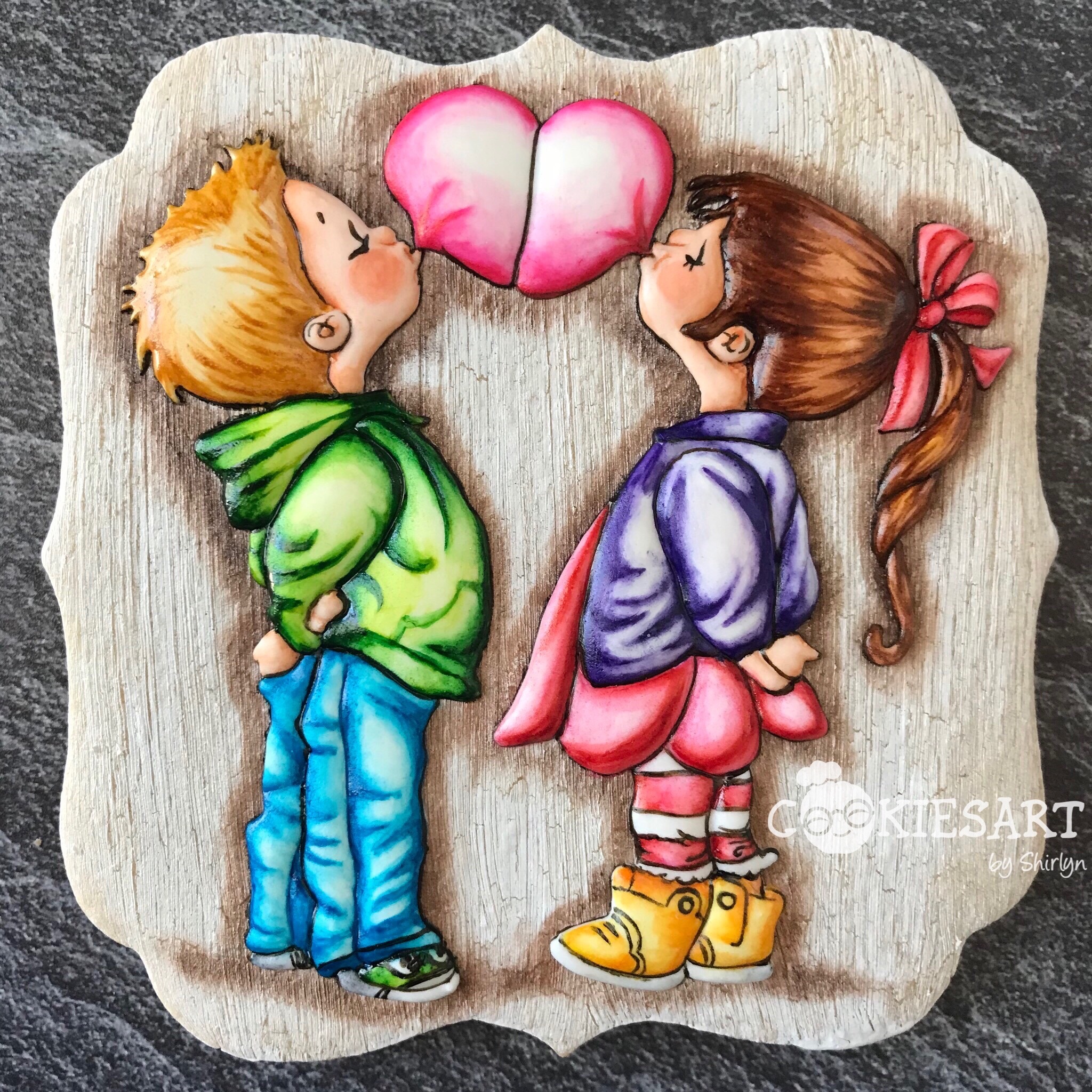CABS 3 Bubble Heart 3D Painting Online Cookie Class
